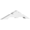 Ekena Millwork Vanguard Architectural Grade PVC Gable Bracket, 84"W x 17 1/2"H x 6"D x 6"F, 5/12 Pitch GBP084X18X0606VAN00 - alternate 1
